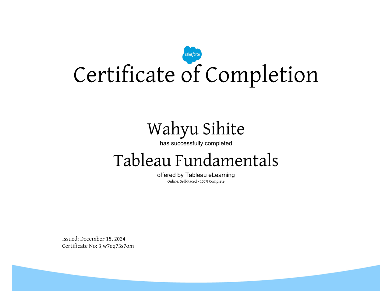 Tableau Fundamentals